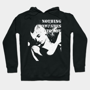 Sinead O'Connor - Vintage Stencil silhouette Hoodie